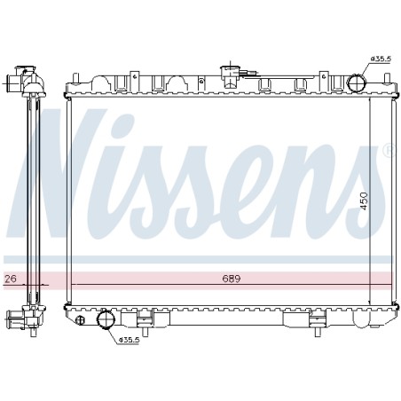 Radiateur Refroidissement Moteur Pour Nissan X-Trail 21410-8H800 21410-8H801