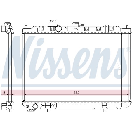 Radiateur Refroidissement Moteur Pour Nissan X-Trail 21460-8H900 21460-AE100