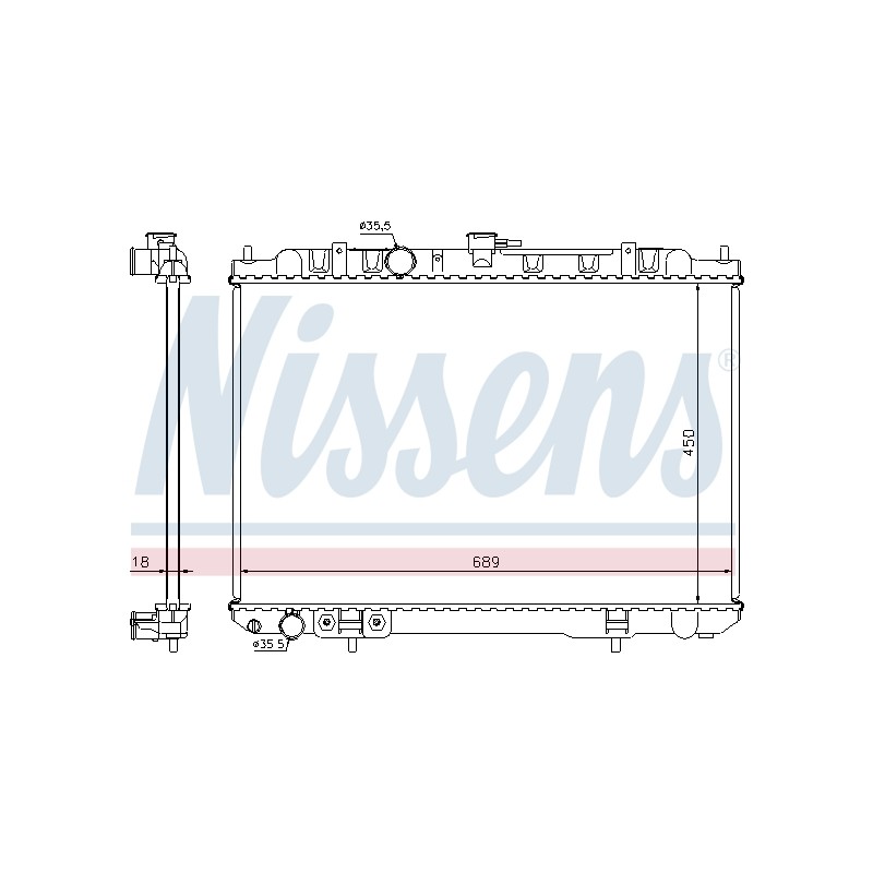 Radiateur Refroidissement Moteur Pour Nissan X-Trail 21460-8H900 21460-AE100