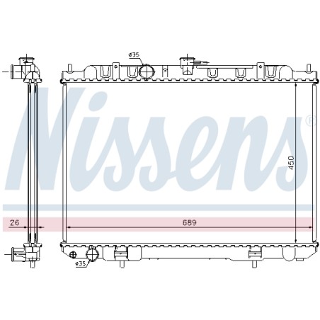 Radiateur Refroidissement Moteur Pour Nissan X-Trail 21410-8H900 21410EQ30A
