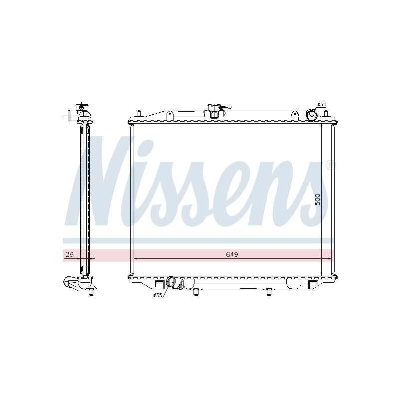 Radiateur Refroidissement Moteur Pour Nissan Terrano II Van 21410-2X900