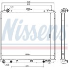 Radiateur Refroidissement Moteur Pour Nissan NP300 Navara Pick-up 21410-EB31A
