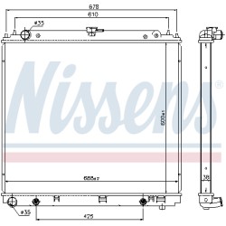 Radiateur Refroidissement Moteur Pour Nissan NP300 Navara Pick-up 21410-EB31A