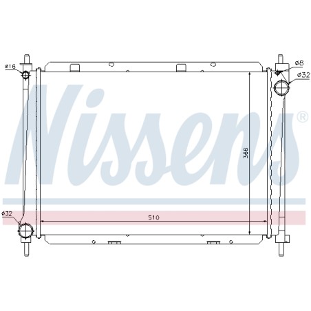 Radiateur Refroidissement Moteur Pour Nissan Micra III Note Van 21410-AY602
