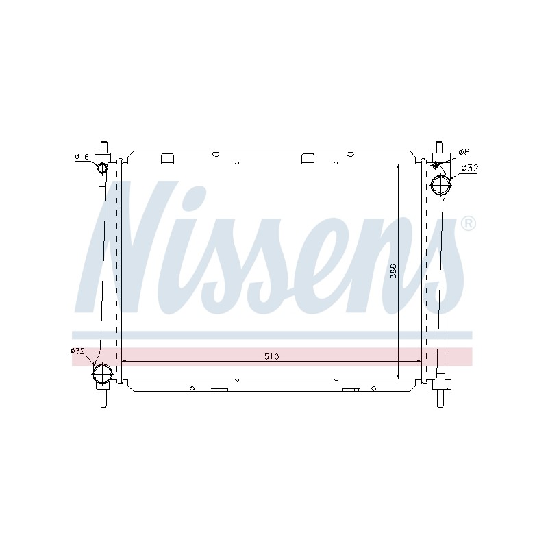 Radiateur Refroidissement Moteur Pour Nissan Micra III Note Van 21410-AY602
