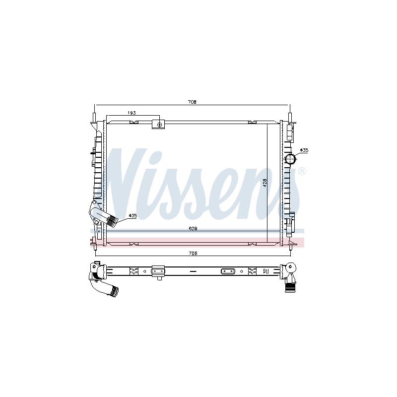 Radiateur Refroidissement Moteur Pour Nissan Qashqai +2 I Van 21400BB50A