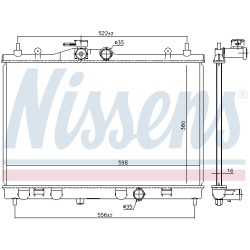 Radiateur Refroidissement Moteur Pour Nissan Cube Juke Tiida 214101KF5A