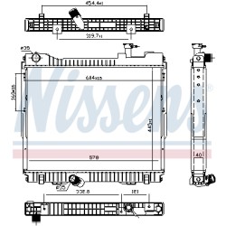 Radiateur Refroidissement Moteur Pour Nissan Cabstar NT400 RENAULT TRUCKS MAXITY