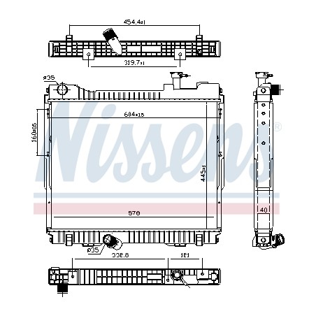 Radiateur Refroidissement Moteur Pour Nissan Cabstar NT400 RENAULT TRUCKS MAXITY
