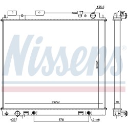 Radiateur Refroidissement Moteur Pour Nissan NP300 Navara 214605X20A