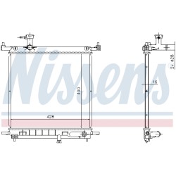 Radiateur Refroidissement Moteur Pour Nissan Micra IV 214101HC1A 214101HC1B