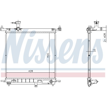 Radiateur Refroidissement Moteur Pour Nissan Micra IV 214101HC1A 214101HC1B