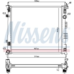 Radiateur Refroidissement Moteur Pour Nissan NV200 NV200/Evalia 21410BJ40A