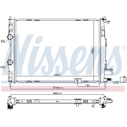 Radiateur Refroidissement Moteur Pour Nissan Qashqai +2 I Van 21400BB40A