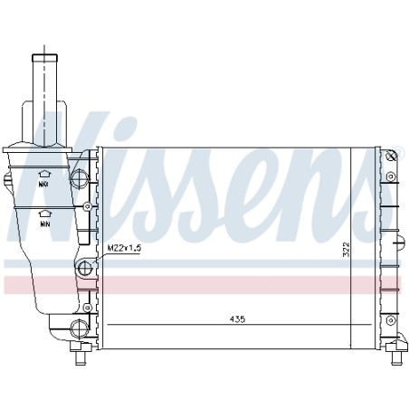 Radiateur Refroidissement Moteur Pour Fiat Punto Lancia Y K46465017