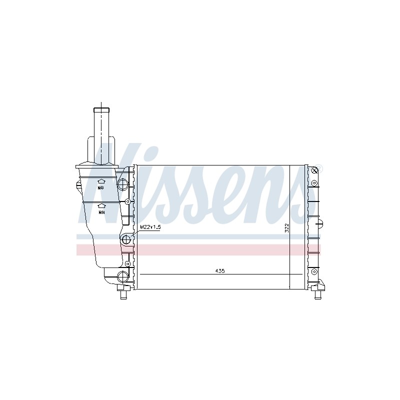 Radiateur Refroidissement Moteur Pour Fiat Punto Lancia Y K46465017