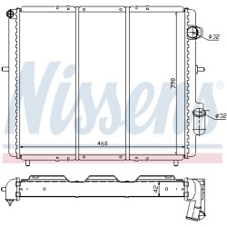 Radiateur Refroidissement Moteur Pour Renault Clio I 7700804240 7701654132