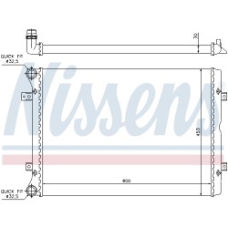 Radiateur Refroidissement Moteur Pour VW Seat Alhambra Ford 1212576 3M218005AA