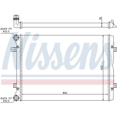 Radiateur Refroidissement Moteur Pour VW Seat Alhambra Ford 1212576 3M218005AA
