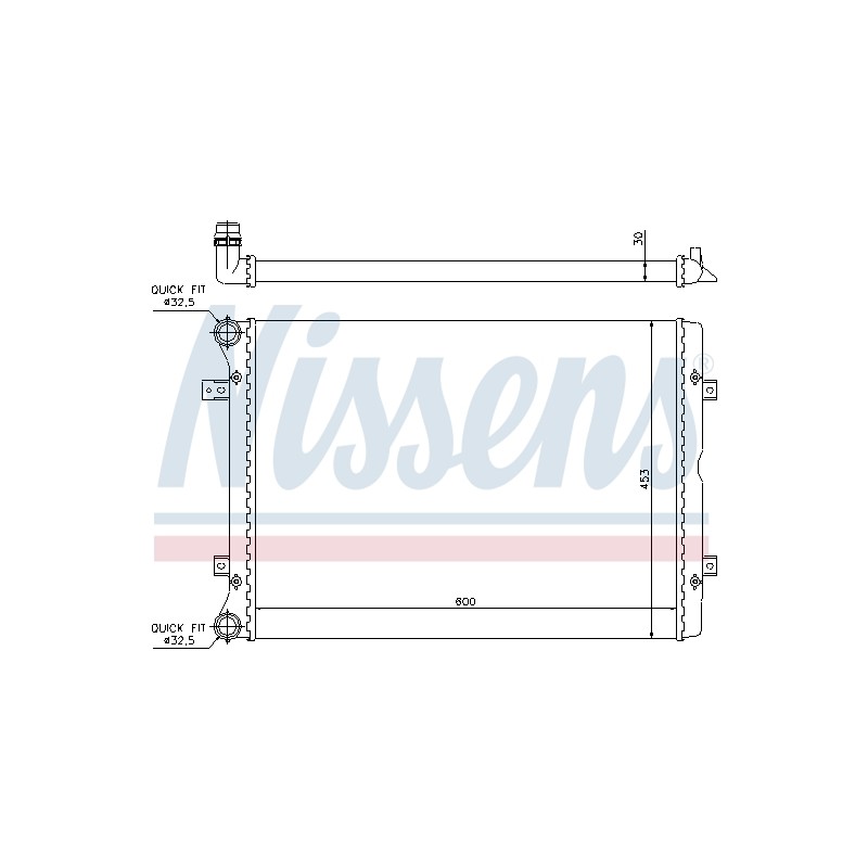 Radiateur Refroidissement Moteur Pour VW Seat Alhambra Ford 1212576 3M218005AA