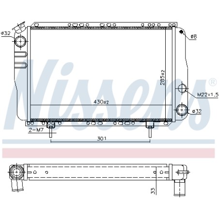Radiateur Refroidissement Moteur Pour Renault 4 7701348798 7700656047