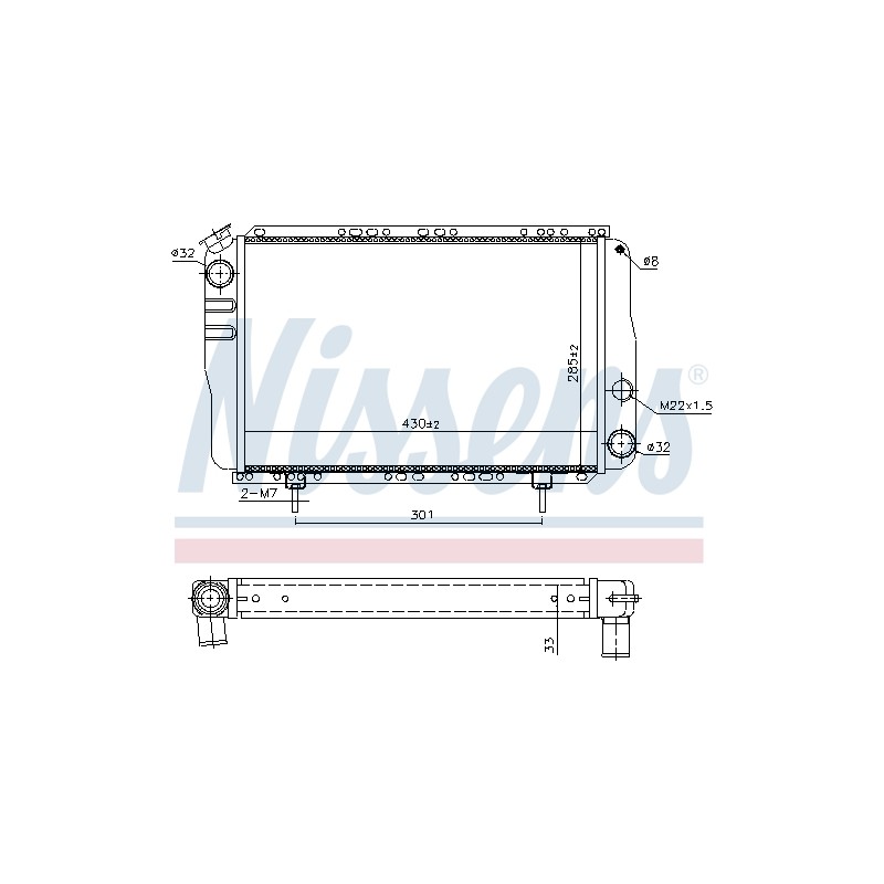 Radiateur Refroidissement Moteur Pour Renault 4 7701348798 7700656047