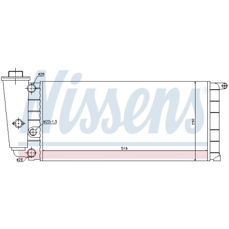 Radiateur Refroidissement Moteur Pour Fiat Autobianchi Lancia 7730497 7730498