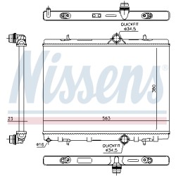 Radiateur Refroidissement Moteur Pour Peugeot Citroën DS 1610921480 9800477280
