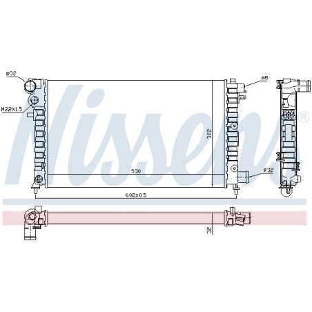 Radiateur Refroidissement Moteur Pour Peugeot 106 II Citroën Saxo