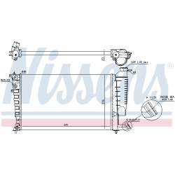 Radiateur Refroidissement Moteur Pour Peugeot 306 Citroën Xsara ZX