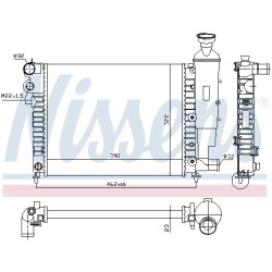 Radiateur Refroidissement Moteur Pour Peugeot 106 I 1301.B0