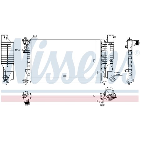Radiateur Refroidissement Moteur Pour Peugeot 306 Citroën Xsara 1331CC 1331CE