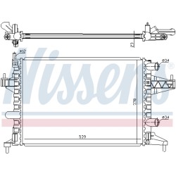Radiateur Refroidissement Moteur Pour Opel Combo/Monospace Combo Tour Corsa C