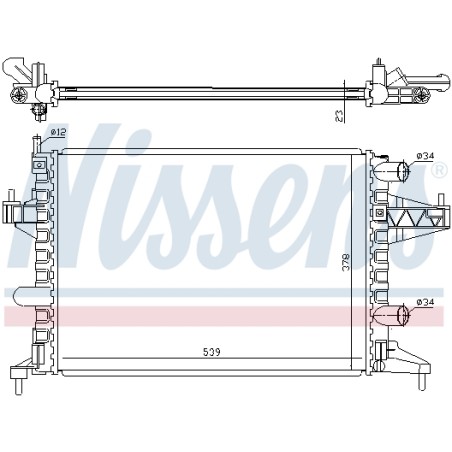 Radiateur Refroidissement Moteur Pour Opel Combo/Monospace Combo Tour Corsa C