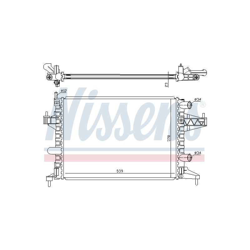 Radiateur Refroidissement Moteur Pour Opel Combo/Monospace Combo Tour Corsa C