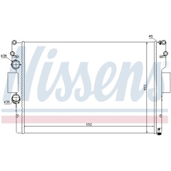 Radiateur Refroidissement Moteur Pour Iveco Daily IV V 42577215 42577216