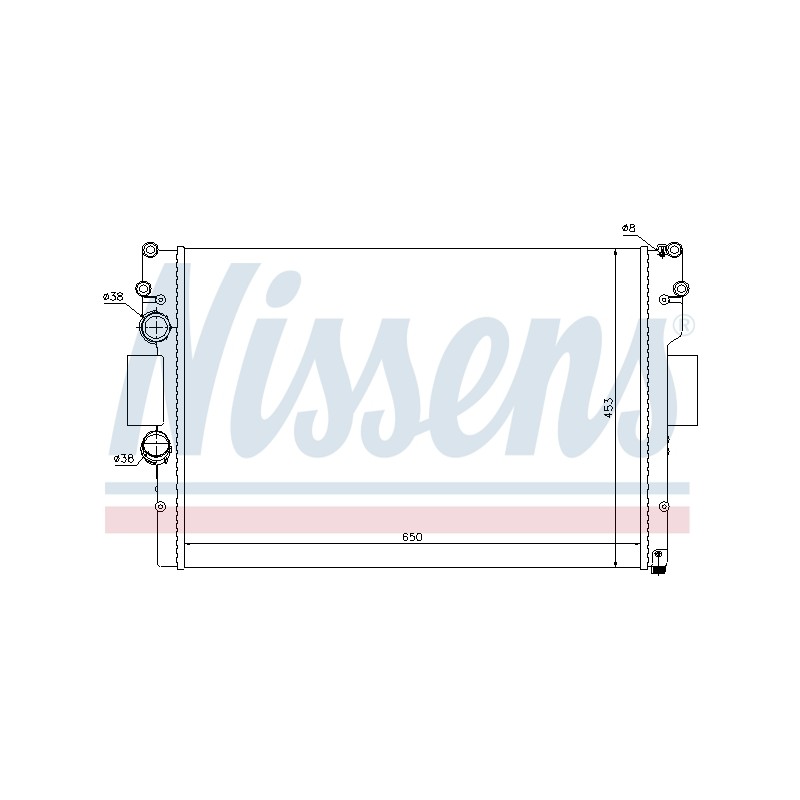 Radiateur Refroidissement Moteur Pour Iveco Daily IV V 42577215 42577216