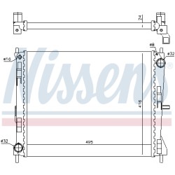 Radiateur Refroidissement Moteur Pour Renault Clio III Modus Nissan Micra III