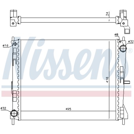Radiateur Refroidissement Moteur Pour Renault Clio III Modus Nissan Micra III