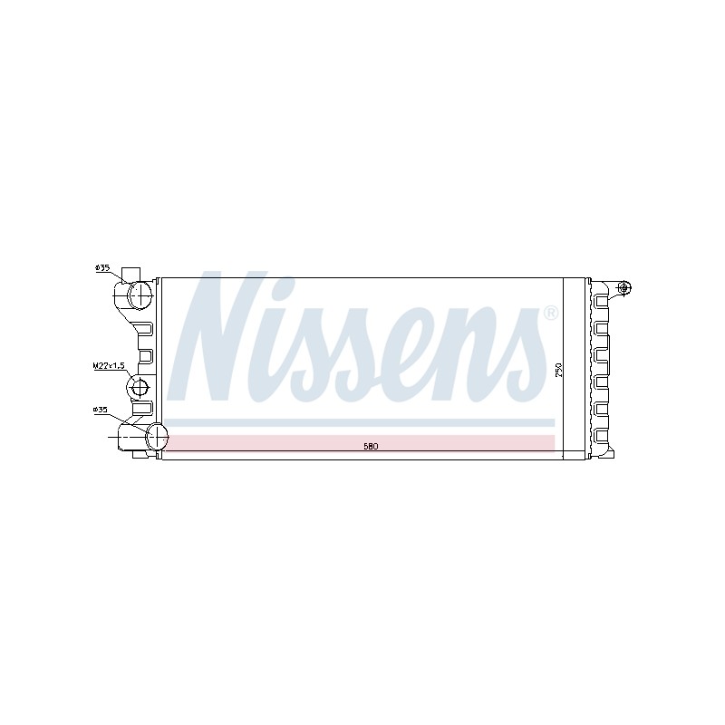 Radiateur Refroidissement Moteur Pour Fiat Autobianchi Lancia 46551216 7567061