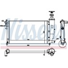 Radiateur Refroidissement Moteur Pour Peugeot 106 II Citroën Saxo 1331.TJ
