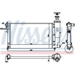 Radiateur Refroidissement Moteur Pour Peugeot 106 II Citroën Saxo 1331.TJ