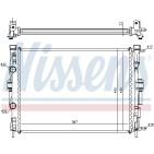Radiateur Refroidissement Moteur Pour Renault Grand Scénic II Megane 7711135783