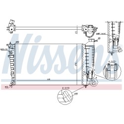 Radiateur Refroidissement Moteur Pour Peugeot 306 Citroën ZX 1301.K5 1301.K8