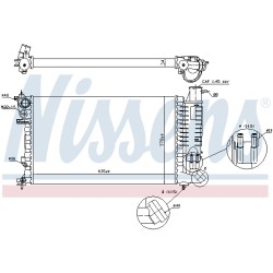 Radiateur Refroidissement Moteur Pour Peugeot 306 Citroën ZX 1301.K7 1301.L0