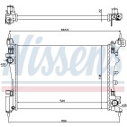 Radiateur Refroidissement Moteur Pour Fiat Fiorino Grande Punto Qubo 51864284