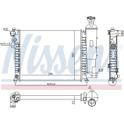 Radiateur Refroidissement Moteur Pour Peugeot 106 II Citroën Saxo