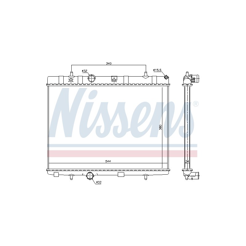 Radiateur Refroidissement Moteur Pour Peugeot Opel Citroën DS 1330.P8 1330P9