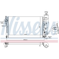 Radiateur Refroidissement Moteur Pour Peugeot 405 II 1301.G3 1301.G5 1301.JQ
