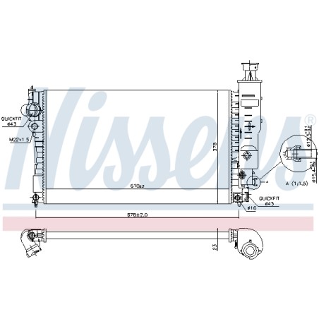 Radiateur Refroidissement Moteur Pour Peugeot 405 II 1301.G3 1301.G5 1301.JQ